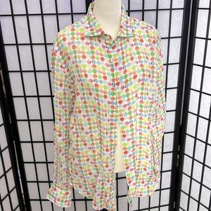 VINCENZO di RUGGIERO Long sleeved Button down Linen Shirt😍🤩